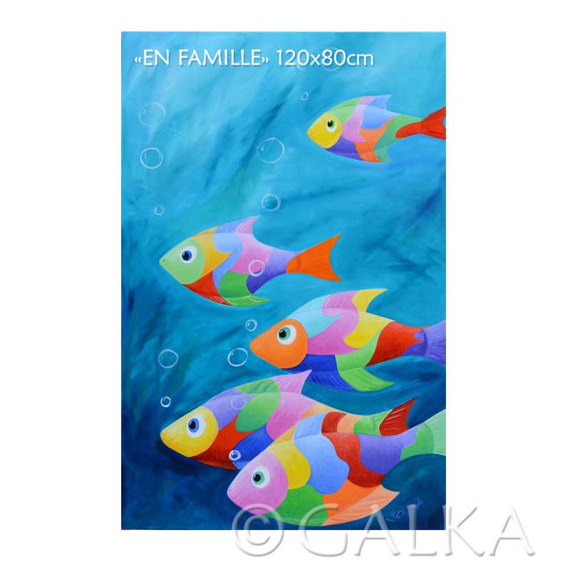 les poissons en couleur galka