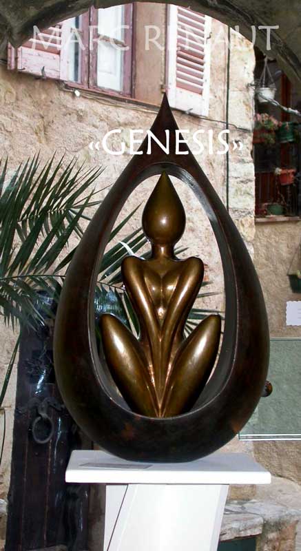 genesis bronze sculpture de marc renaut